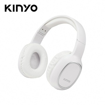【KINYO】BTE-3830 無線藍牙頭戴式耳機-白色【三井3C】