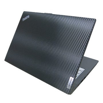 EZstick Lenovo ThinkPad T14s GEN4 黑色卡夢膜機身貼 (DIY包膜)