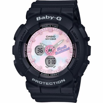 CASIO 卡西歐 Baby-G 大人氣俏皮渲染手錶 1212購物節 送禮推薦-黑 BA-120T-1A