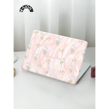 V-SION郁金香花透彩殼適用于蘋果macbookpro保護殼2023新款14寸macbook套air13外殼筆記本mac電腦輕薄保護套