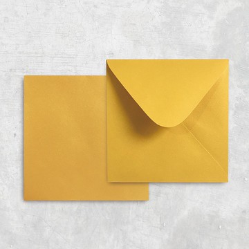 高級古銅金黃 檸檬黃信封 喜帖空白信封 50入一組 可加價燙金服務
