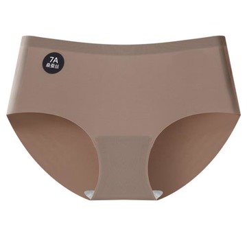 瑜伽桑蠶絲無痕內褲女士不夾臀運動隱形抗菌襠短底褲奶皮一片式