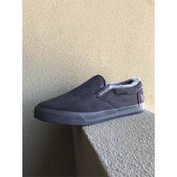 一腳蹬保暖厚底增高休閑雪地棉鞋