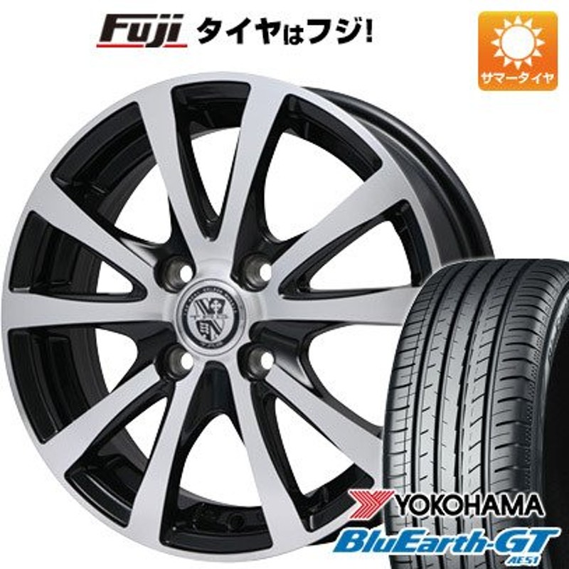 オールノット BluEarth 【新品国産4穴100車】 夏タイヤ ホイール4本セット 185/65R15 ヨコハマ ブルーアース GT AE51  ビッグウエイ TRG バーン XP 15インチ 通販