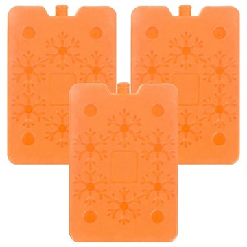 AHOYE 急凍可循環使用保冰盒  活力橘  3個