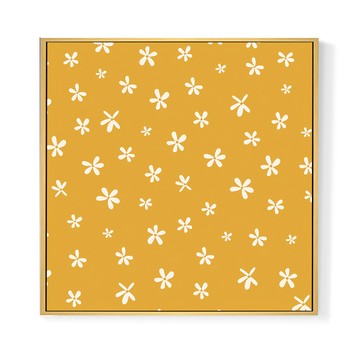 Boluo菠蘿選畫所 春日香氣II 掛畫 小花圖案  40 x 40cm  金色