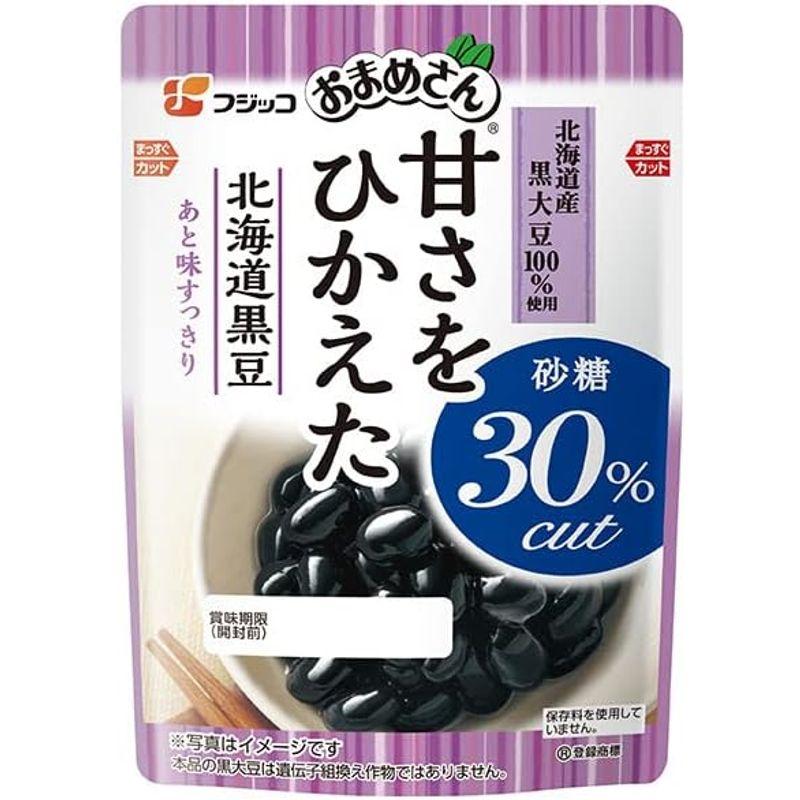 フジッコ おまめさん 甘さをひかえた 北海道黒豆 110g×10袋入×(2ケース)