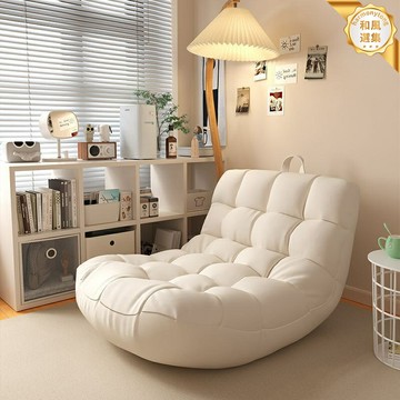 【可躺可睡】懶人沙發 毛毛蟲沙發 單人沙發 臥室沙發 陽臺休閒椅 榻榻米沙發 主臥躺椅 無骨設計 可拆洗外套 臥室陽臺書房通用