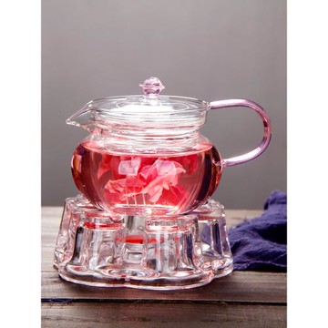 玻璃茶壺蠟燭加熱煮茶器茶水分離花茶泡茶壺家用茶具套裝2025新款