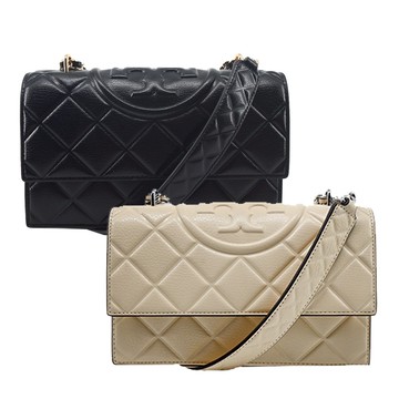 TORY BURCH Fleming 菱格紋鏈帶斜背包-小(多色選)