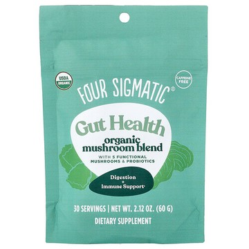 Four Sigmatic, 腸道健康，有機蘑菇混合物，無咖啡萃取，2.12 盎司（60 克）