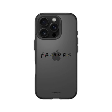 iPhone 16 Pro Clear 酷墨灰 - Friends - 六人行Logo(黑）
