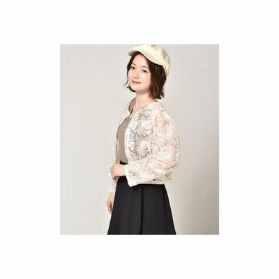 レトロガール Retro Girl フラワーオーガンジーブラウス アイボリー 通販 Lineポイント最大get Lineショッピング