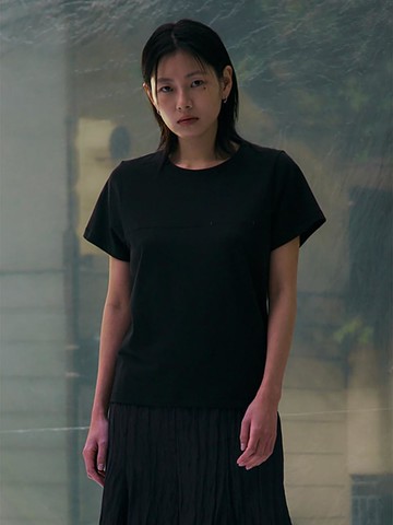 Line Point Modal Regular Fit T-Shirt [Black] (KE5240M055)