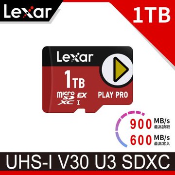 Lexar PLAY PRO microSDXC Express  1TB 超高速記憶卡(Switch 2專用)