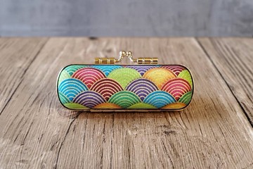 燙金 彩虹 魚鱗 口紅盒 單章盒 印章盒