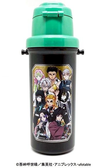 耀您館★日本萬代BANDAI銀離子抗菌0.6公升兒童水壺600ml鬼滅之刃水瓶SC-600B(按壓直飲式)600毫升鬼滅の刃竈門炭治郎竈門禰豆子富岡義勇我妻善逸嘴平伊之助-日本原裝進口 原廠授權正品©吾峠呼世晴／集英社・アニプレックス・ufotable【APP下單點數4倍送】