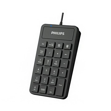 PHILIPS 有線數字鍵盤 SPK6106(窄邊框設計/可調式支架)
