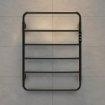 智能衛生間電熱毛巾架烘幹架碳纖維家用置物壁掛浴巾架 雙11全館免運