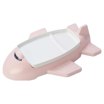 Hesii 飛機兒童餐盤 222  粉紅色  1個  餐盤