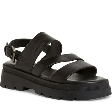 S.OLIVER BLACK CASUAL OPEN SANDALS 黑色女款鞋子