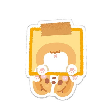 【插畫家聯名】柯基犬卡卡Hang In There MagSafe氣囊支架