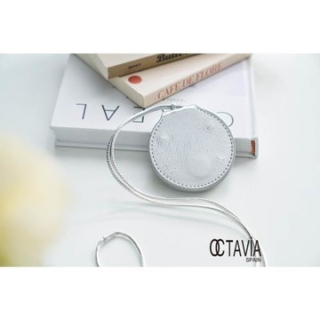 OCTAVIA 8 - 銀時尚 圓形磁吸吊掛帶 眼鏡,帽子適用- 正銀