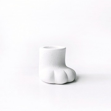 (預購) 純灰系列 | 貓咪小手手純灰水泥盆器 貓掌盆 約一吋大小