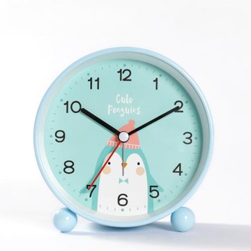 擺臺式鬧鐘表兒童時鐘學習女孩新款桌面靜音2025小學生用起床神器