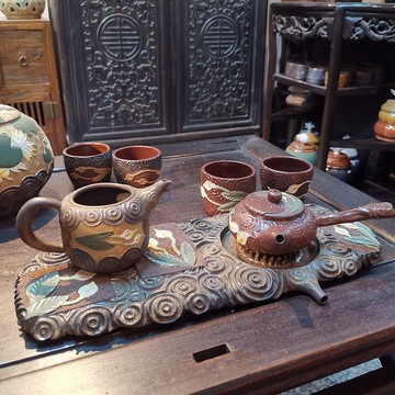 手工製作-花壺系列-海芋茶具套組