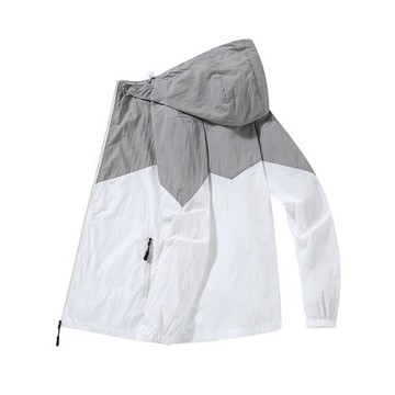 夏季速干冰絲防曬衣男女外套潮牌美式休閑加肥加大防曬皮膚風衣服