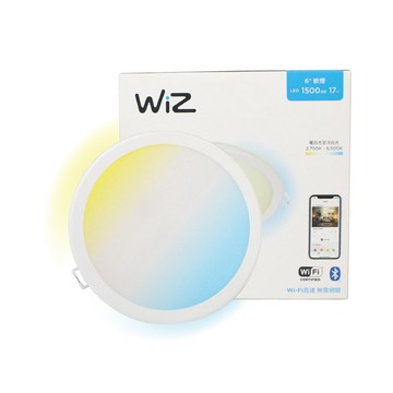 PHILIPS 【2入組】LED WiZ 17W 110V APP手機控制 調光調色 智慧照明 15cm崁燈