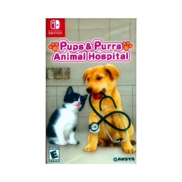 Nintendo NS Switch《貓貓狗狗動物醫院 Pups and Purrs Animal Hospital》英文美版 汪汪喵喵