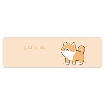 半島良品 輕回彈減壓長款皮革地墊 102  害羞柴犬  150 x 45cm
