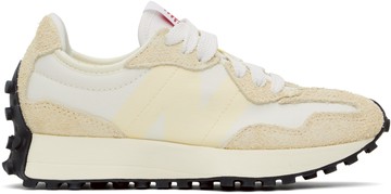 New Balance 米色 & 灰白色 327 运动鞋