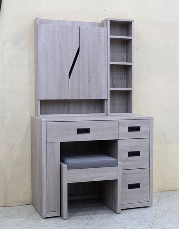 【歐風別館】萬得灰橡色化妝台【基隆至台中免運費】