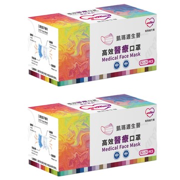 CareMax 凱瑪適 素色系列 成人醫療口罩 17.5 x 9.5cm  石榴紅  50片  2盒