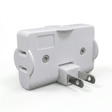 【BC博銓科技】袋裝WL-031A 2孔3插 三面插座 分接器 轉接器(自動斷電保護)