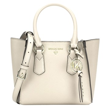 MICHAEL KORS - 滿版LOGO皮革兩用包-香草白