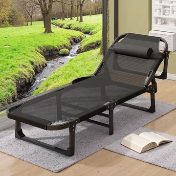 2025新款戶外免安裝透氣多用夏季網面折疊床午休便攜躺椅