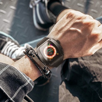 【自帶螢幕鋼化膜】猛男專用 蘋果 錶帶 49mm 金屬 錶帶apple iwatch ultra 3 保護殼 錶帶