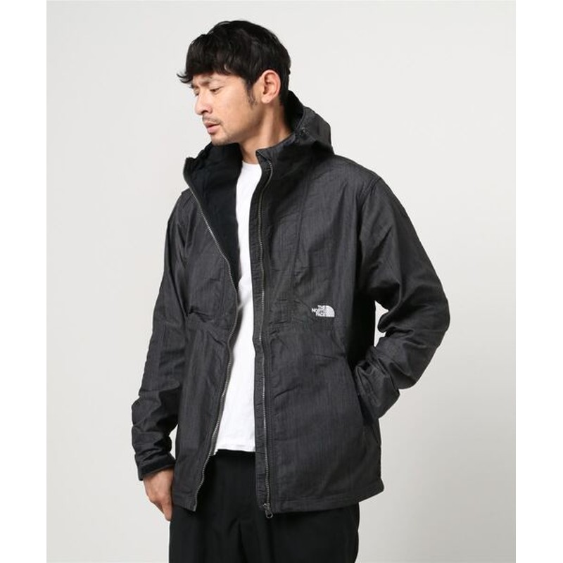 the north face nylon denim compact jacket