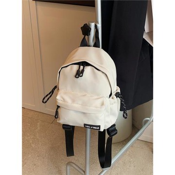 休閑百搭ins小眾女式雙肩包2025新款帆布后背包迷你小書包斜肩包