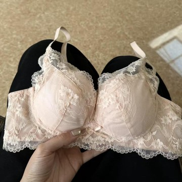 Xuan♥內衣女性感蕾絲套裝小胸不空杯無鋼圈防垂側收副乳無痕文胸罩