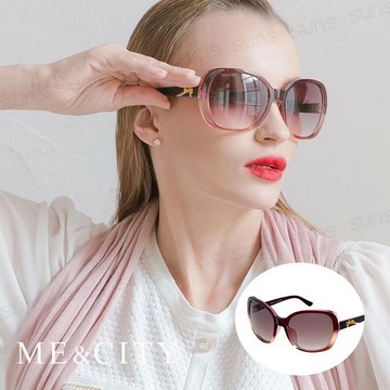 【SUNS】ME&CITY 甜美蝴蝶結雙色鑽太陽眼鏡 抗UV400 (ME 120028 E140)