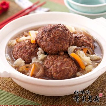 諶媽媽眷村菜 老滷年菜單品-紅燒獅子頭(2000g/包)(年菜預購)