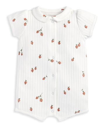 白綿莓果-短袖連身寬褲9-12m