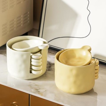 北歐家用火鍋調味碟高級感收納碟小菜碟醬油碟醋碟蘸料碟套裝禮物