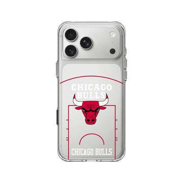 iPhone 17 Pro Max Clear Case（相機按鈕） 透明 - NBA - 球場系列-芝加哥公牛 Chicago Bulls - Court