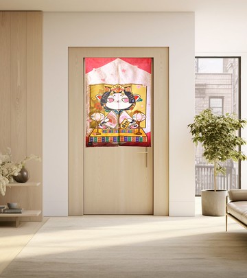 招財貓 Mittsu Kumi 布藝門簾